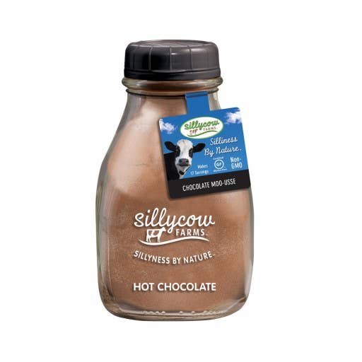 Sillycow Chocolate Moo-Usse Hot Cocoa Mix 16.9 oz Glass Bottle