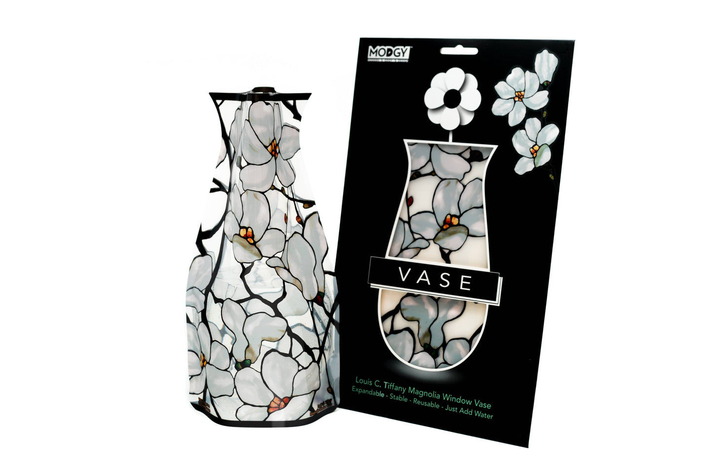 Modgy Expandable Vase - Louis C. Tiffany Magnolia Window