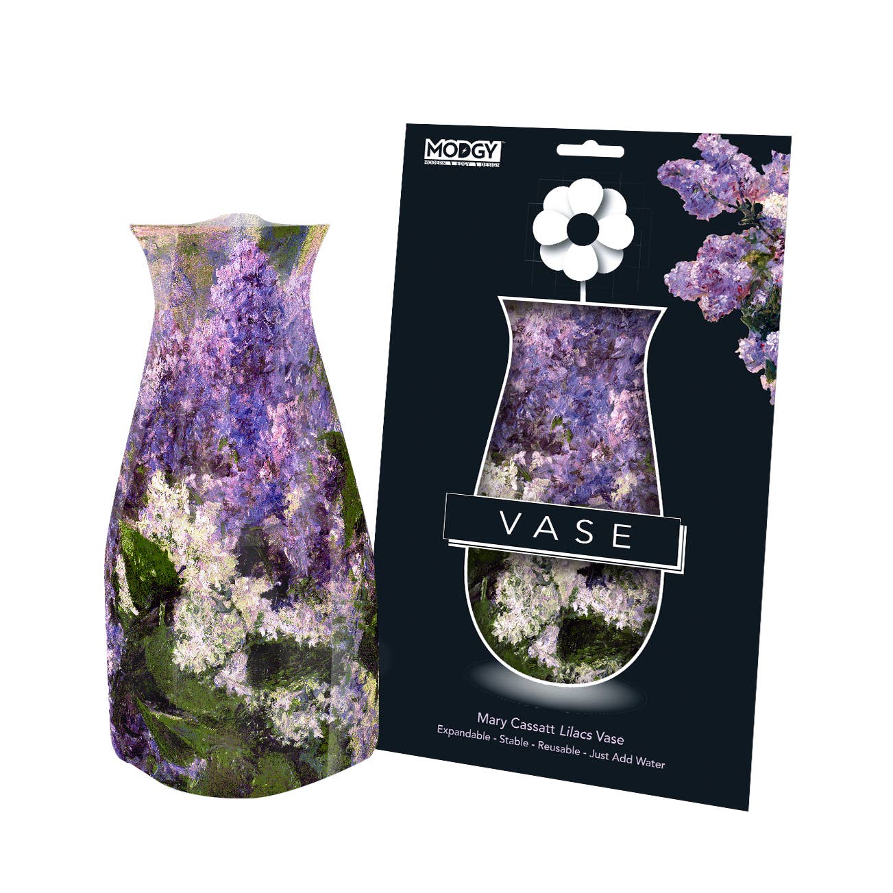 Modgy Expandable Vase - Mary Cassatt Lilacs