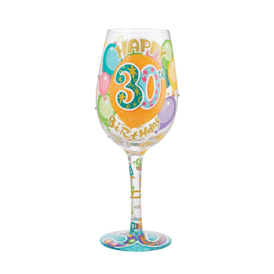 Lolita "Happy 30th Birthday" Wine Glass