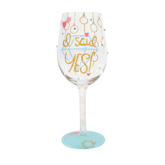 Lolita "I Said Yes" Wine Glass