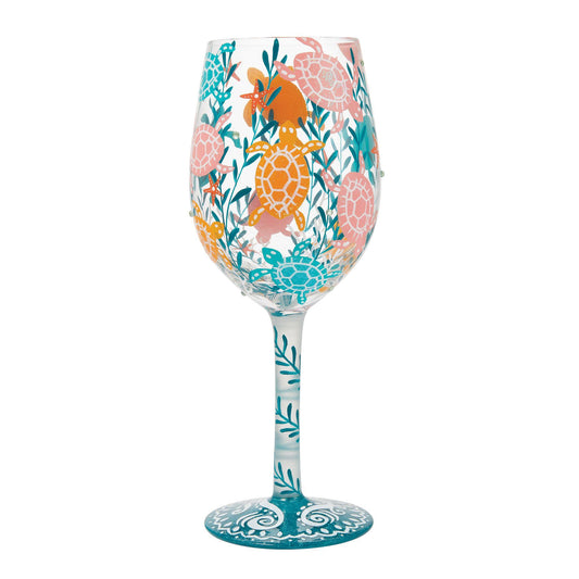 Lolita "Sea Turtle Delight" Wine Glass