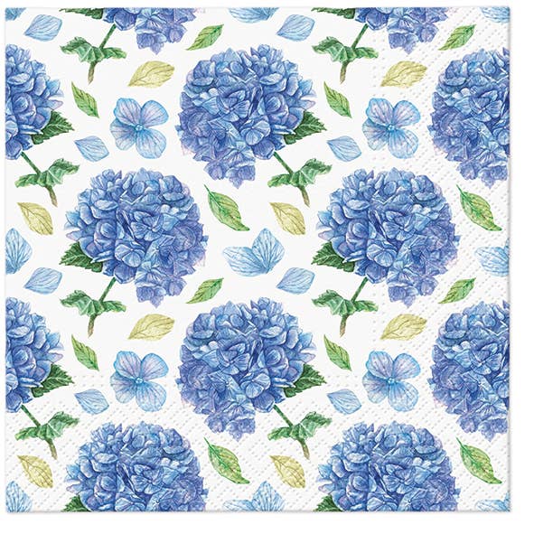 Hydrangea Pattern Lunch Napkins - Floral Napkins