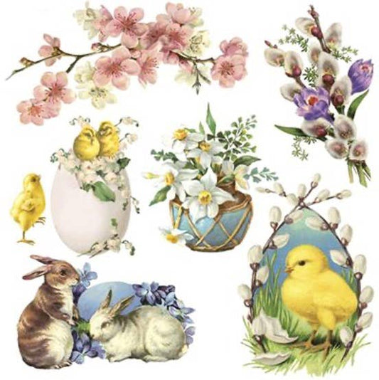 Easter Decoupage Paper Lunch Napkins