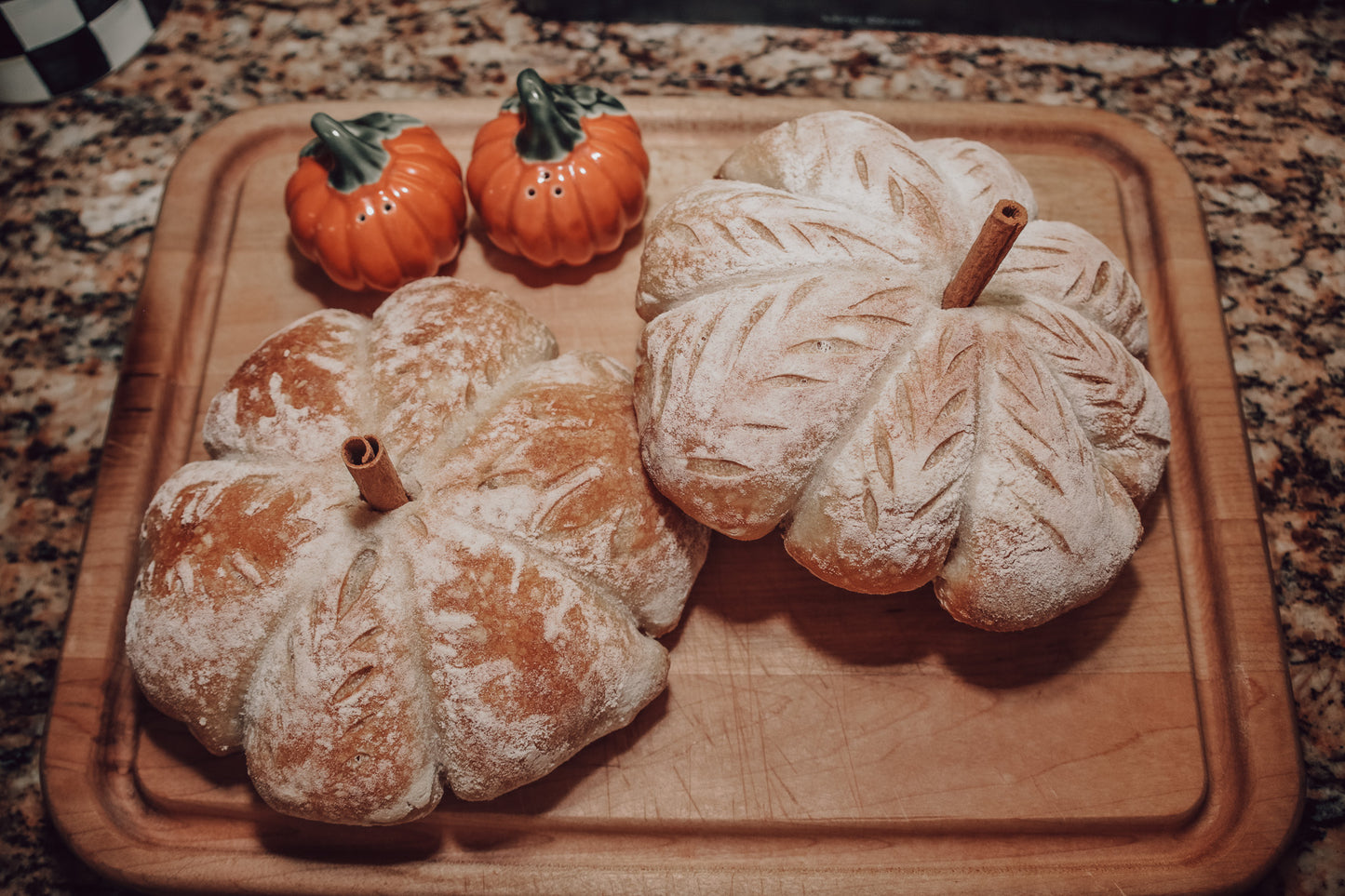 Pumpkin Shaped Sourdough Loaf