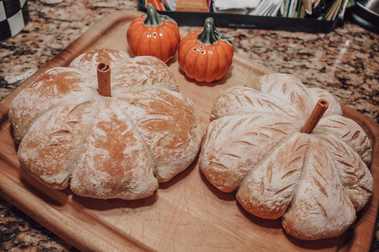 Pumpkin Shaped Sourdough Loaf