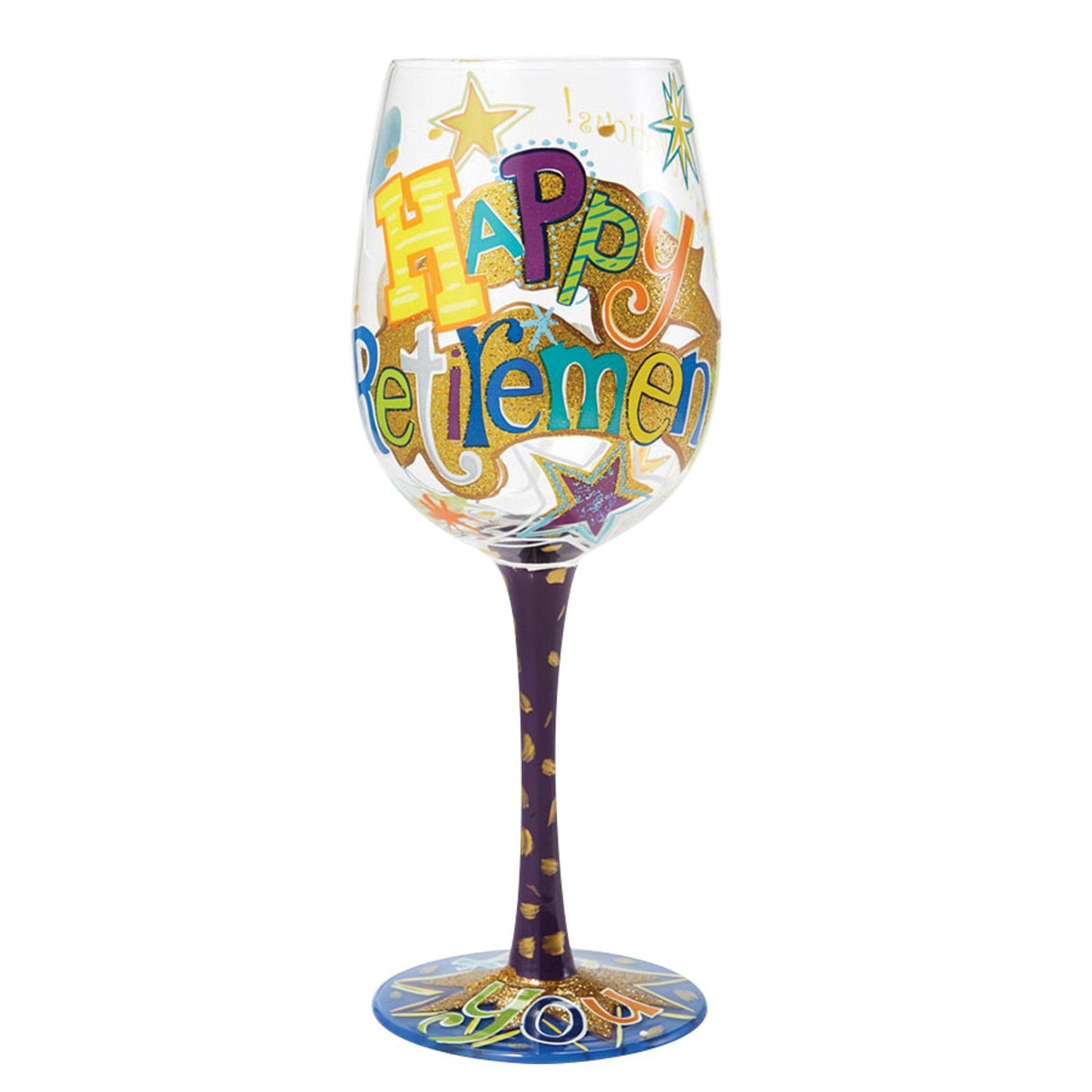 Lolita "Happy Retirement" Wine Glass