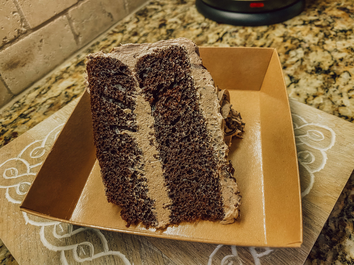 Layered Chocolate Cake with Chocolate Buttercream Frosting