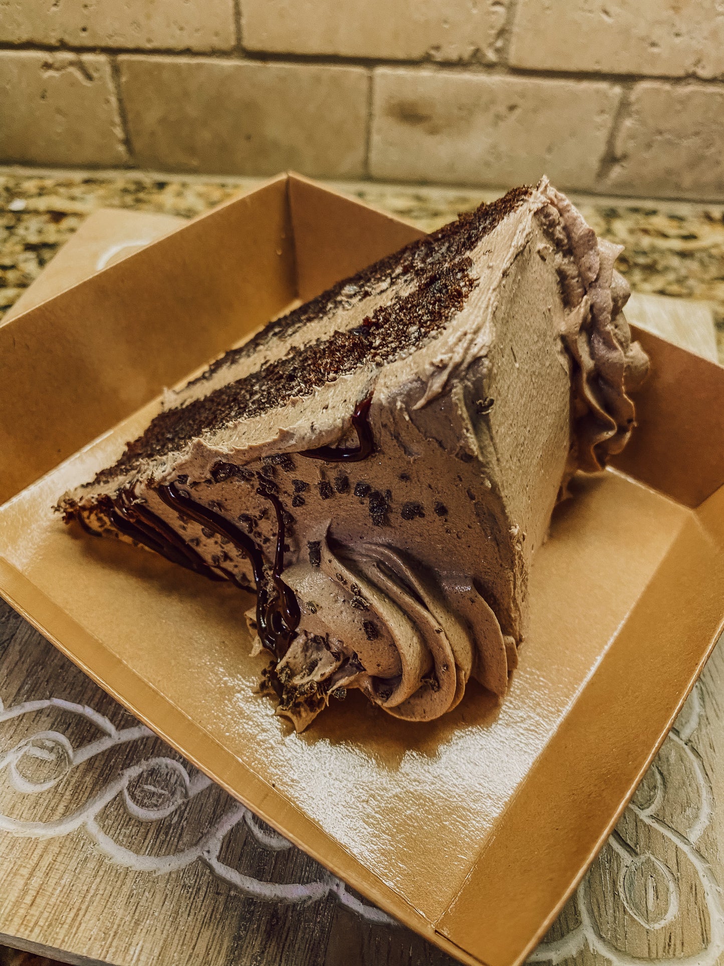 Layered Chocolate Cake with Chocolate Buttercream Frosting