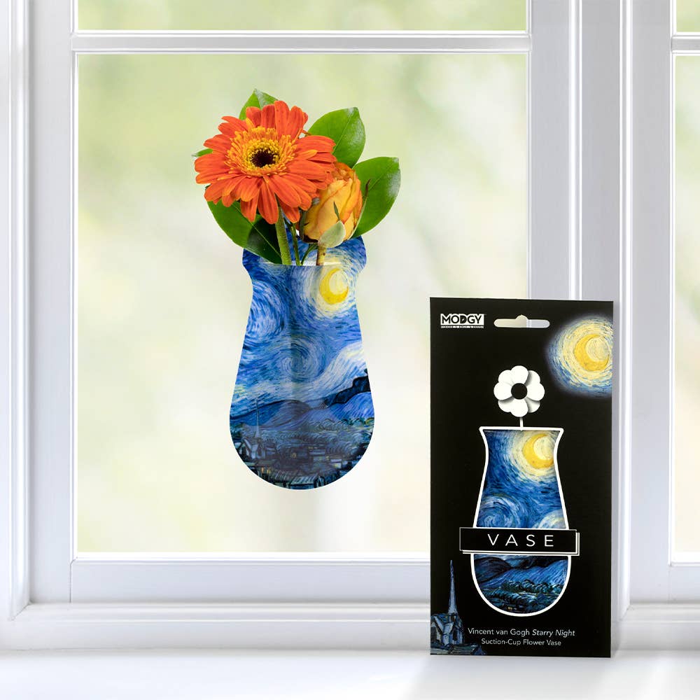 Modgy Van Gogh Starry Night Suction Cup Vase