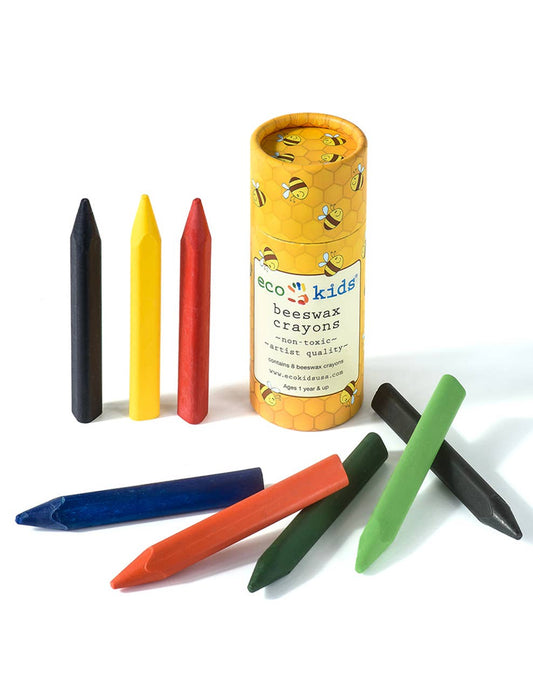 Eco- Kids Beeswax crayons w/ case