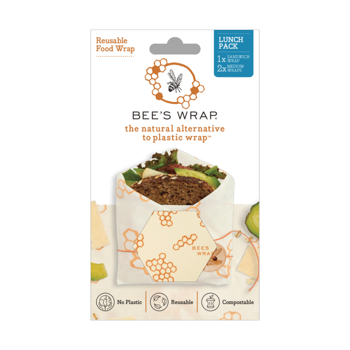 Lunch 3 Pack - Honeycomb Print