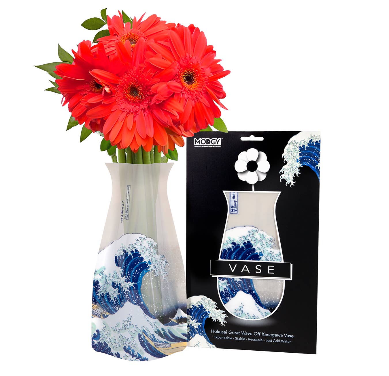 Modgy Expandable Vase - The Great Wave