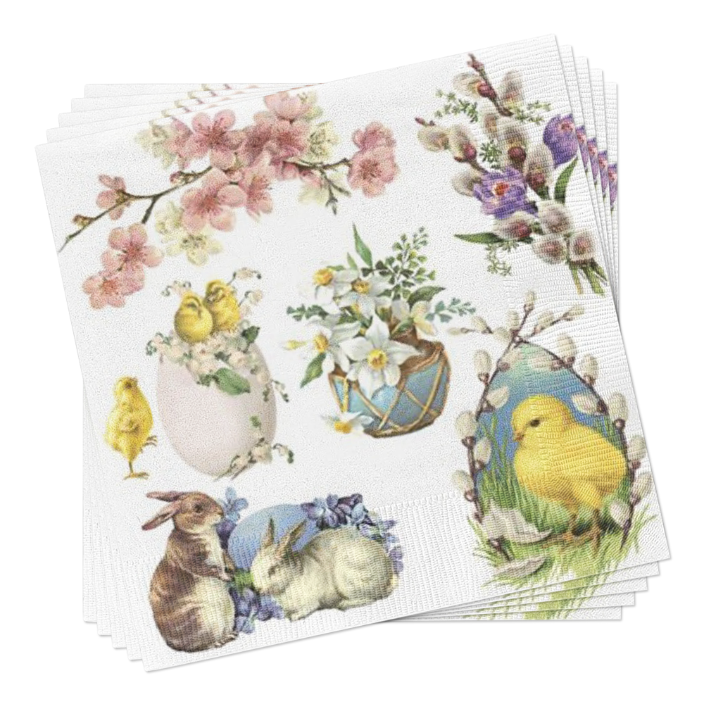 Easter Decoupage Paper Lunch Napkins