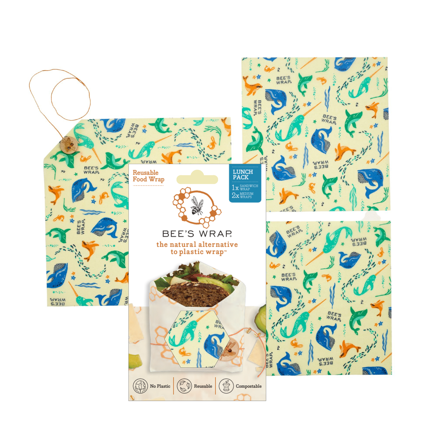 Lunch 3 Pack - Under The Sea Print